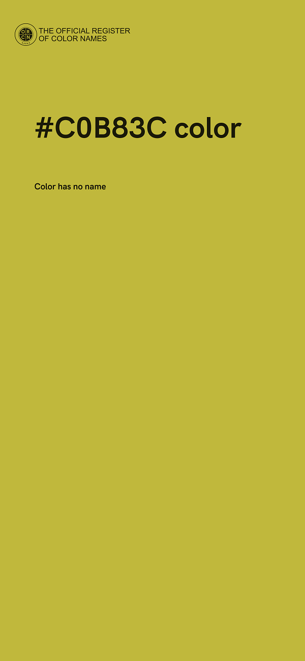 #C0B83C color image