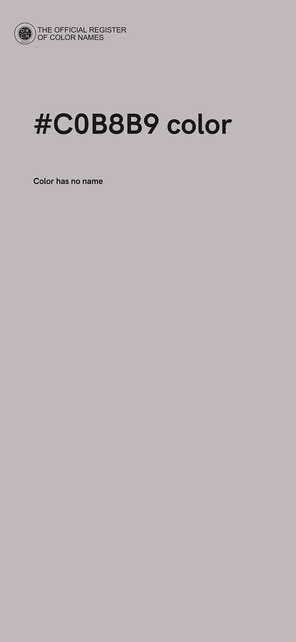 #C0B8B9 color image