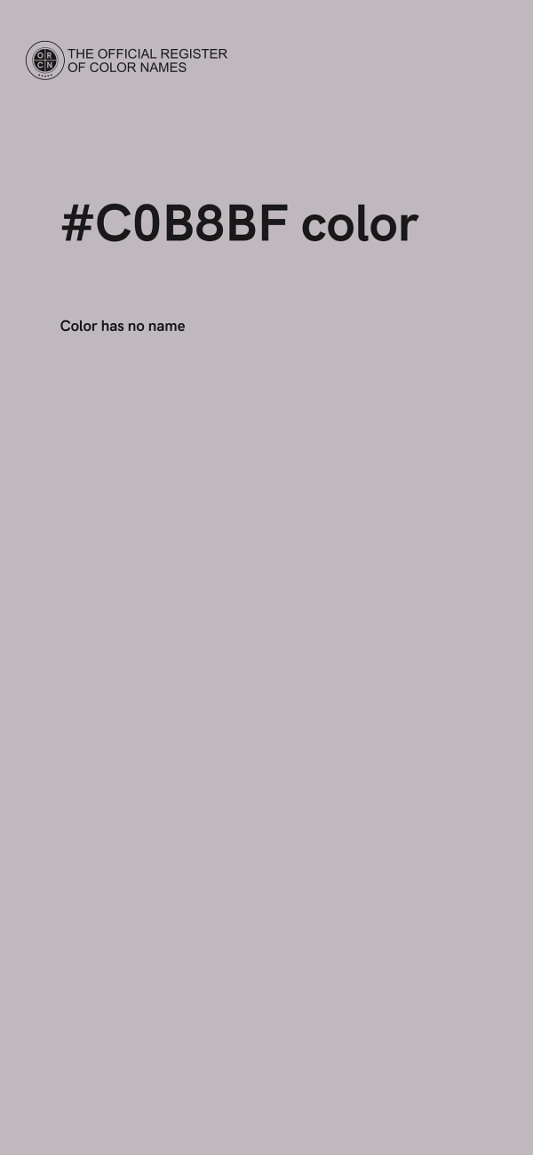 #C0B8BF color image
