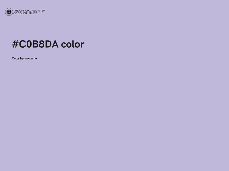#C0B8DA color image