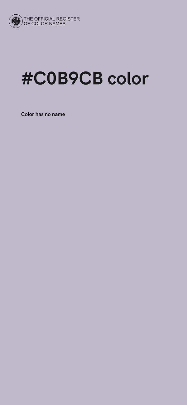 #C0B9CB color image