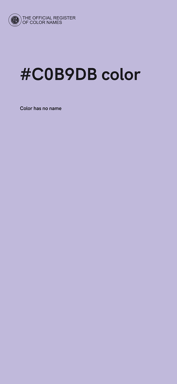 #C0B9DB color image