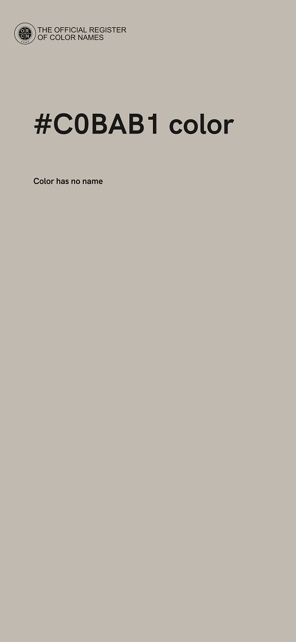 #C0BAB1 color image