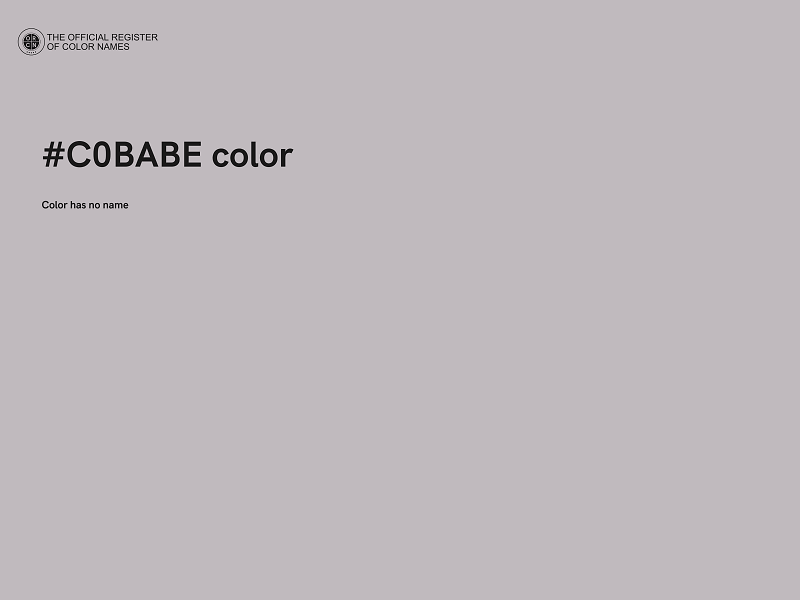 #C0BABE color image