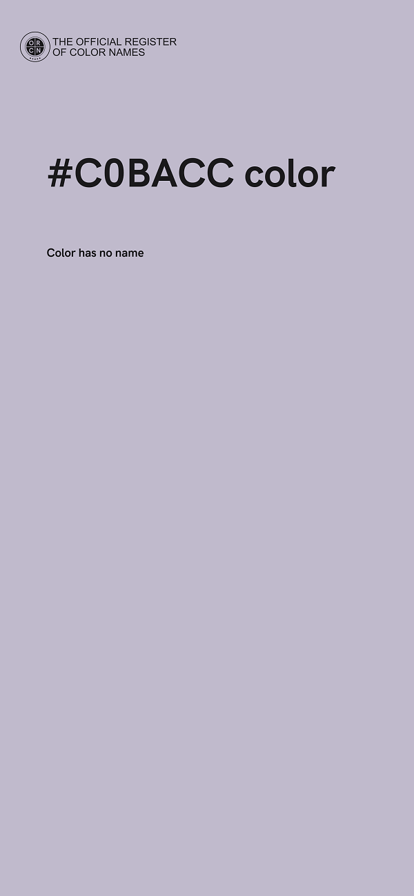 #C0BACC color image