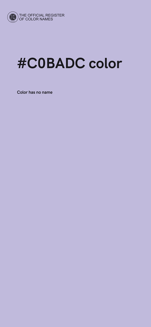 #C0BADC color image