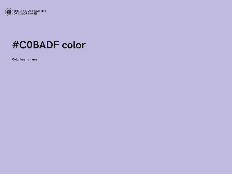 #C0BADF color image