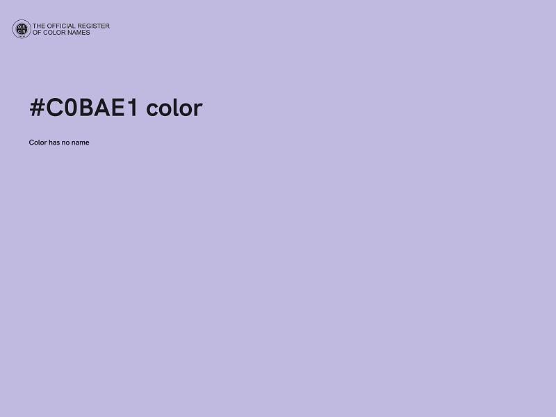 #C0BAE1 color image
