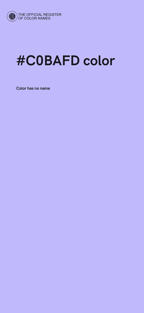#C0BAFD color image