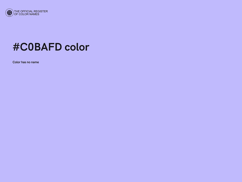 #C0BAFD color image