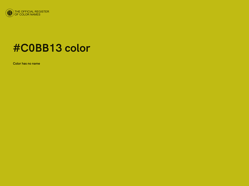 #C0BB13 color image