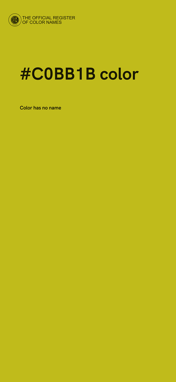 #C0BB1B color image
