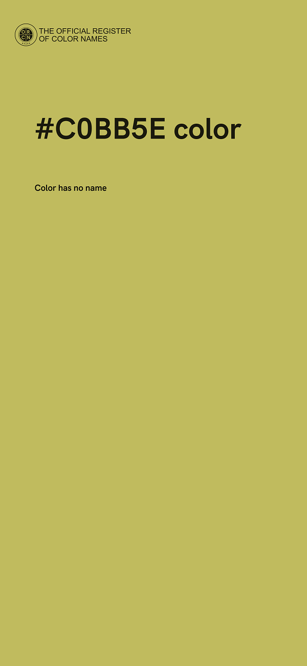 #C0BB5E color image