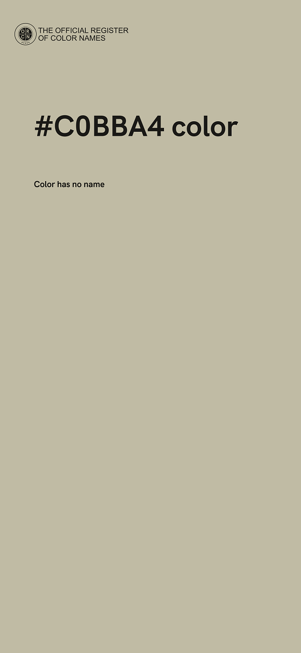 #C0BBA4 color image