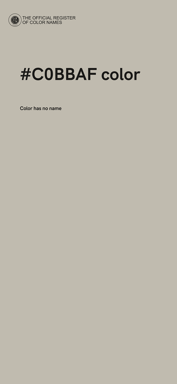 #C0BBAF color image