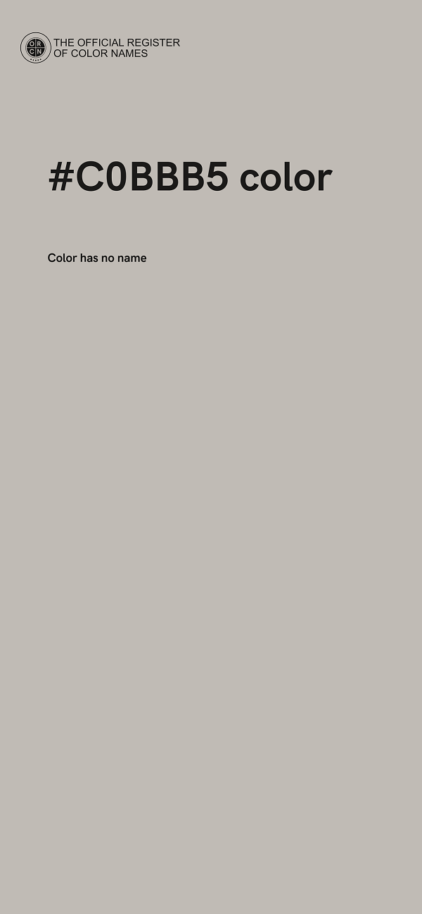 #C0BBB5 color image