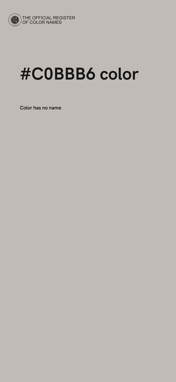 #C0BBB6 color image