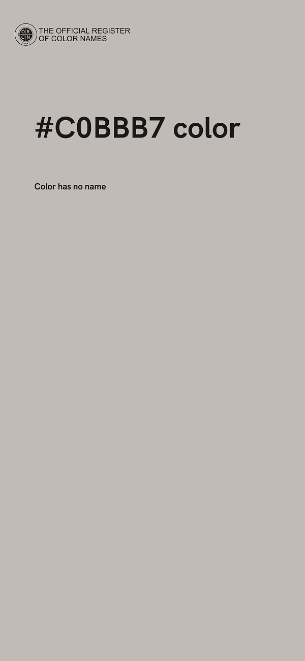 #C0BBB7 color image