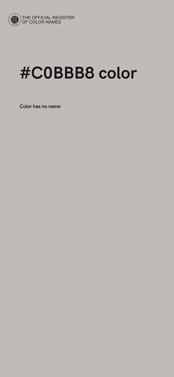 #C0BBB8 color image