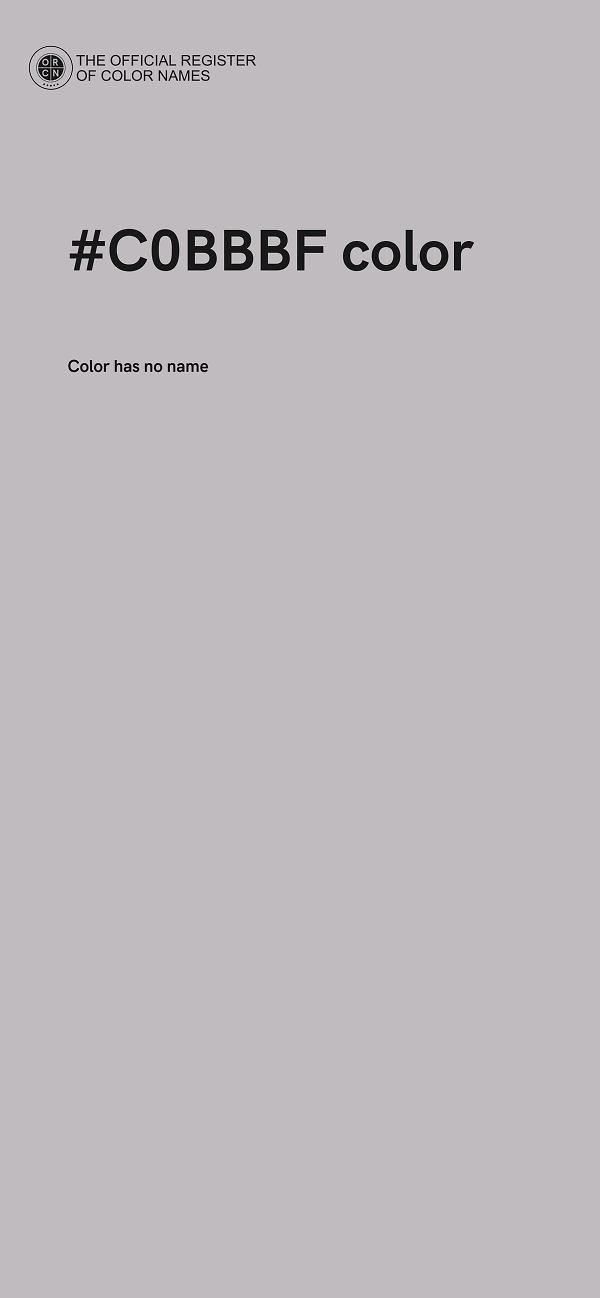 #C0BBBF color image