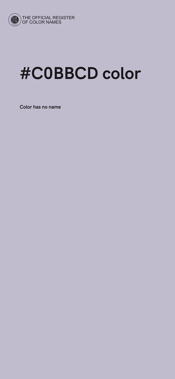 #C0BBCD color image