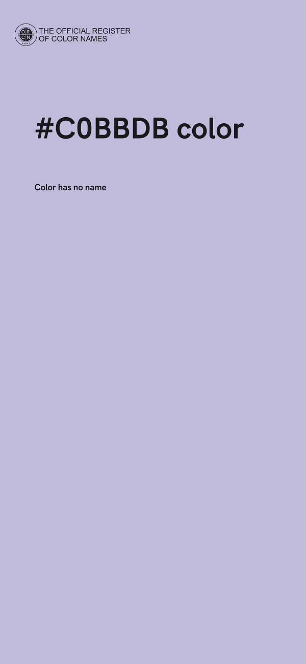 #C0BBDB color image