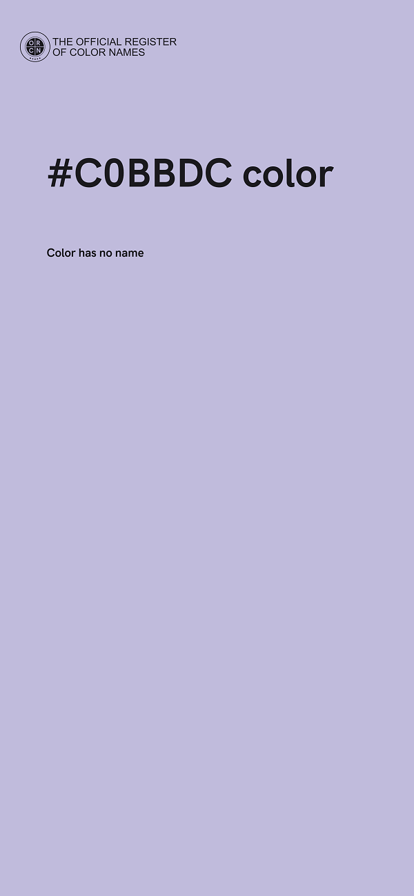 #C0BBDC color image
