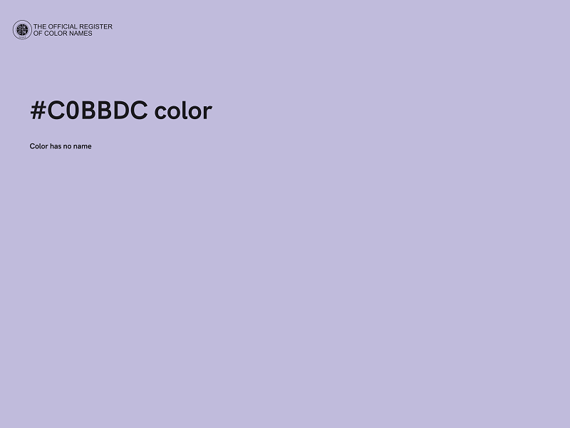 #C0BBDC color image