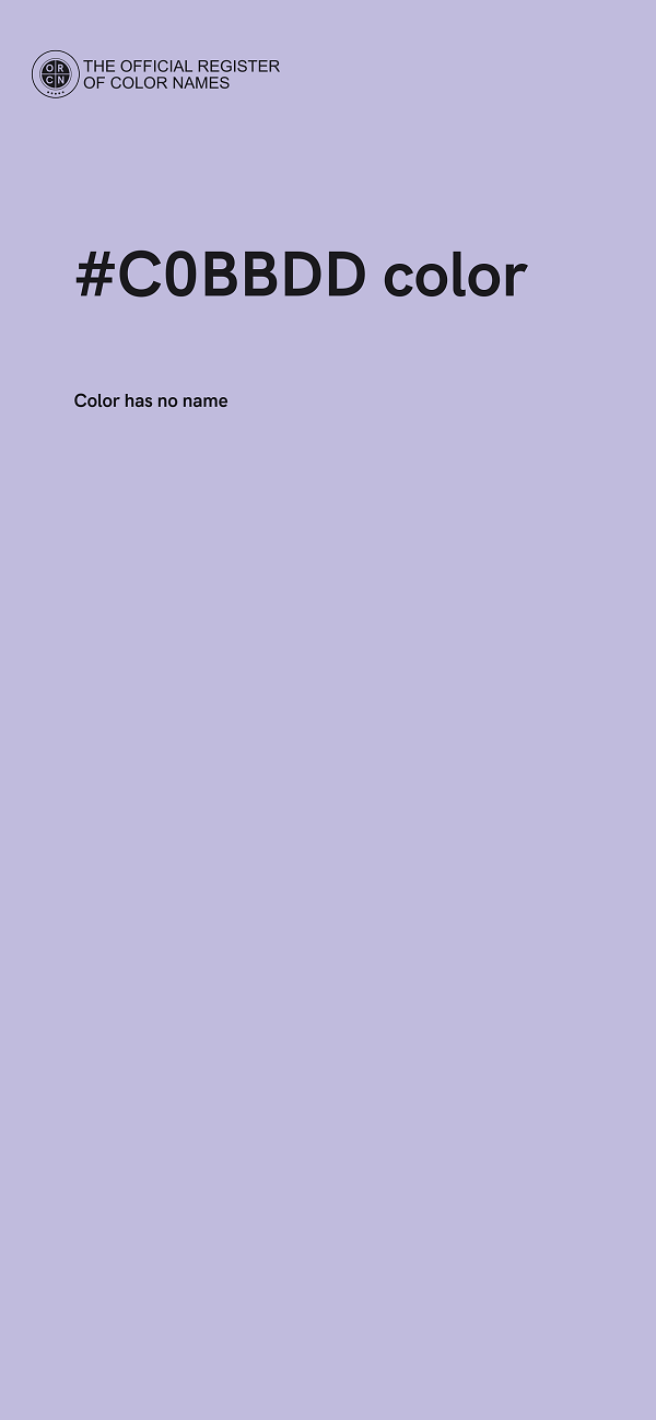 #C0BBDD color image