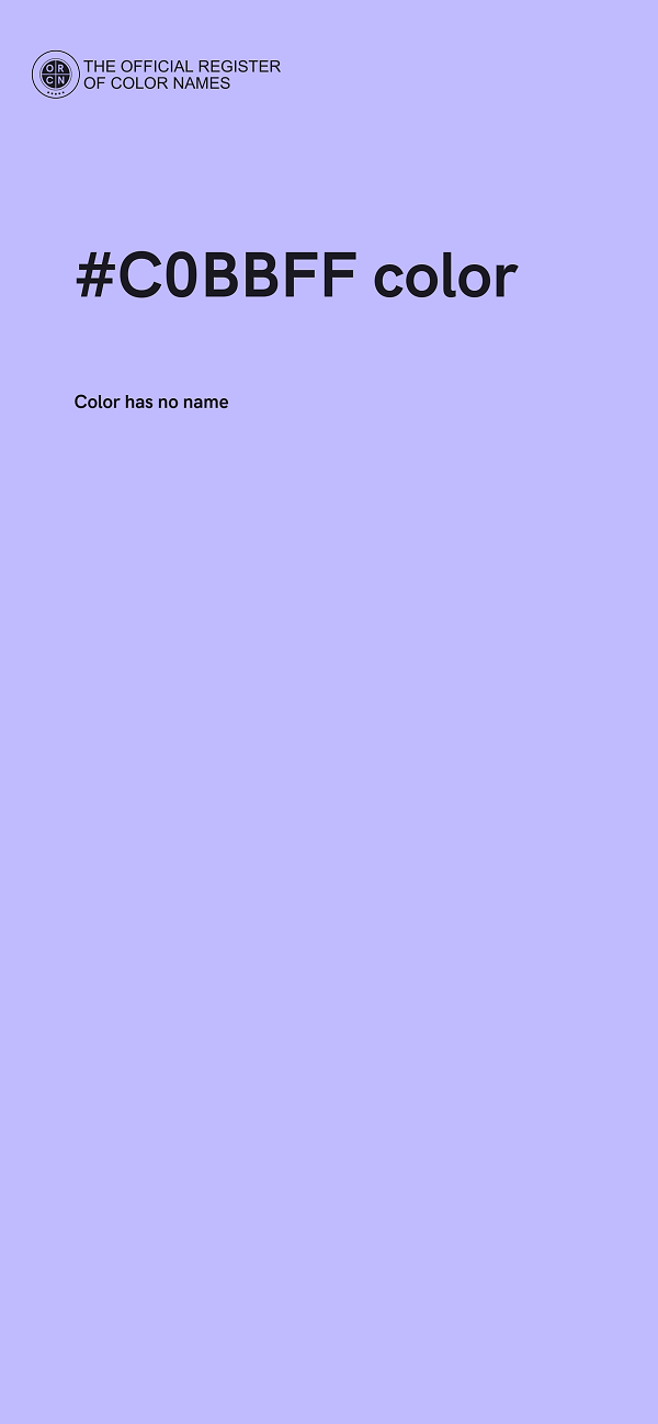 #C0BBFF color image