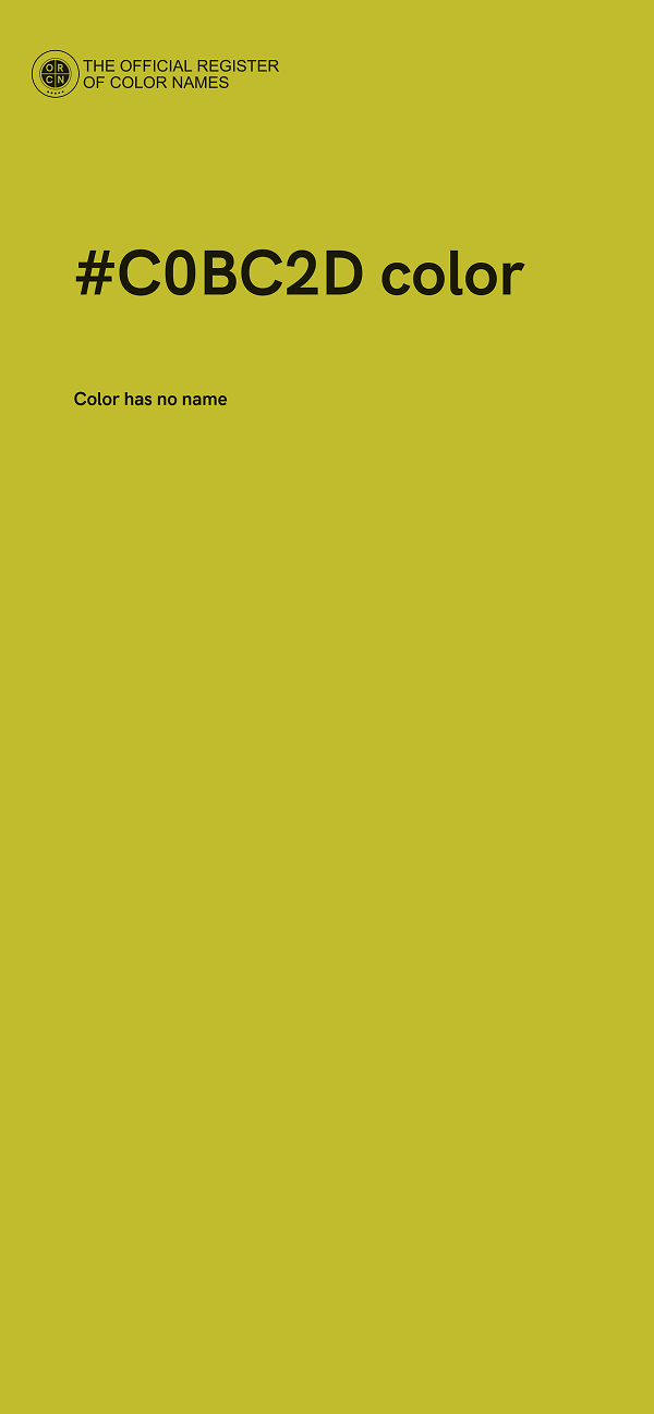 #C0BC2D color image
