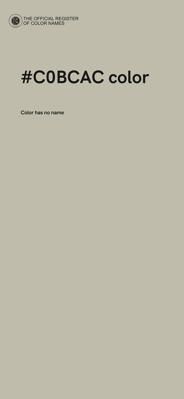 #C0BCAC color image