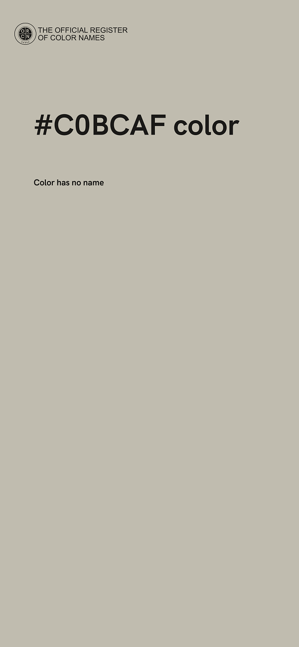 #C0BCAF color image