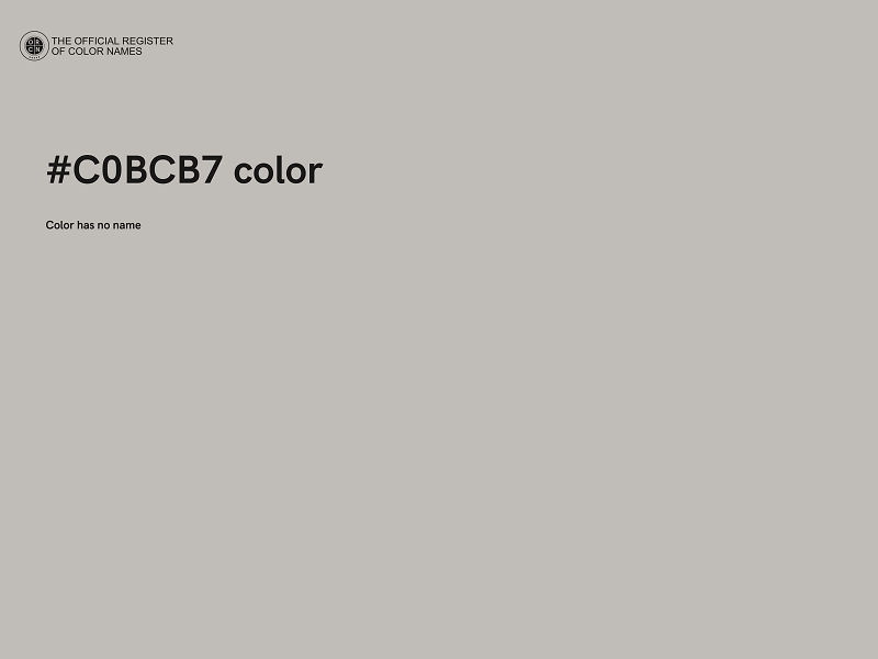 #C0BCB7 color image