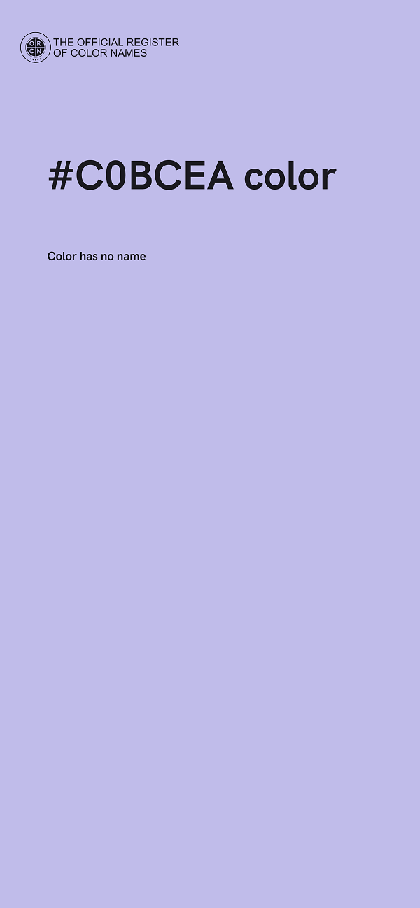 #C0BCEA color image