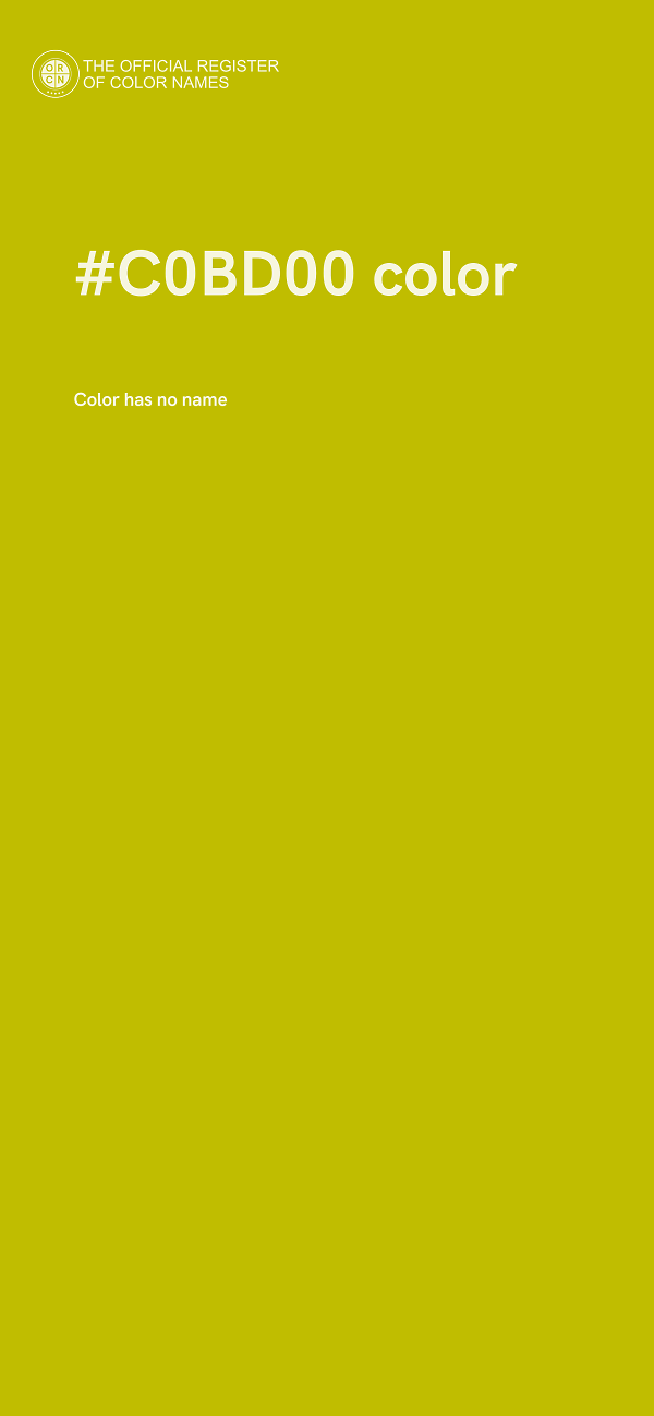 #C0BD00 color image