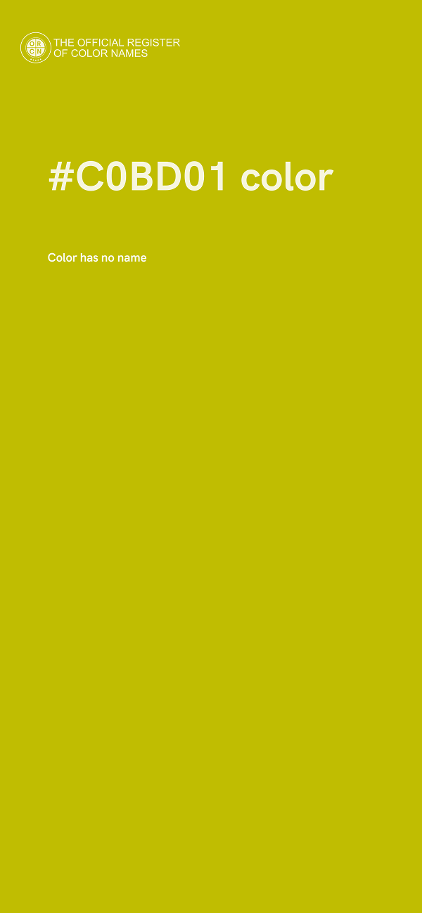 #C0BD01 color image