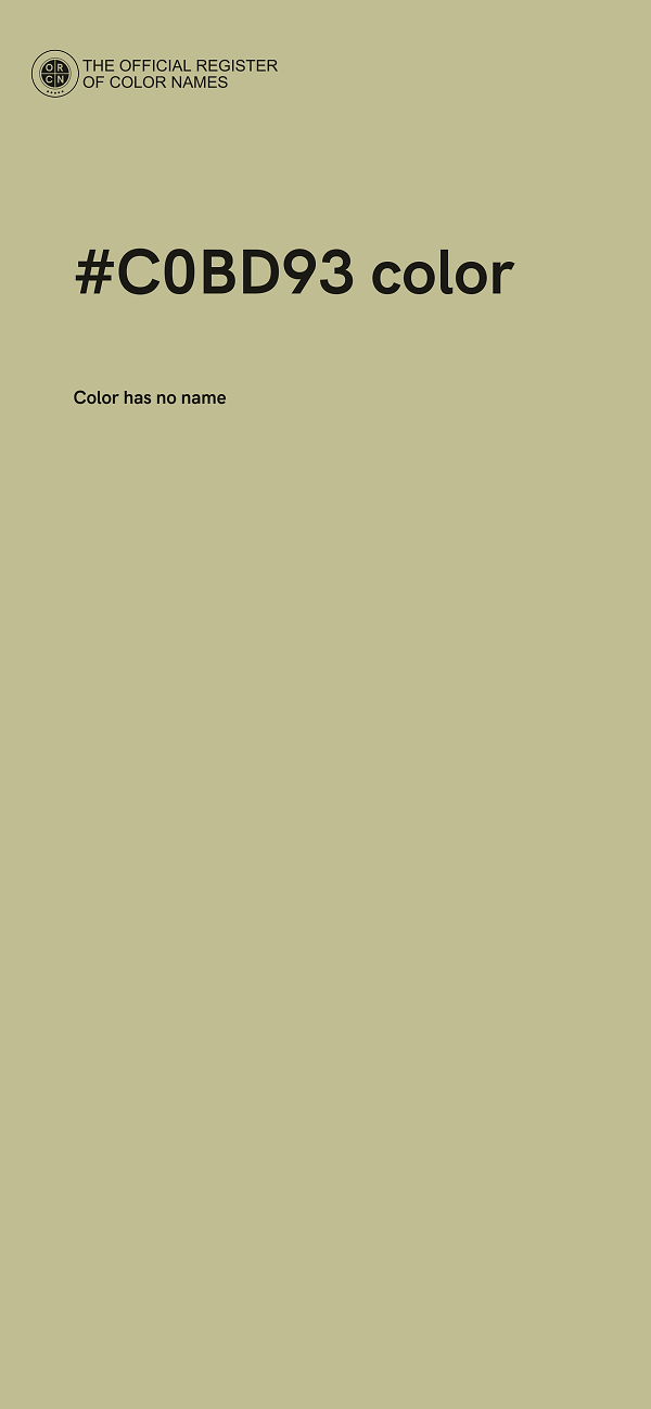 #C0BD93 color image