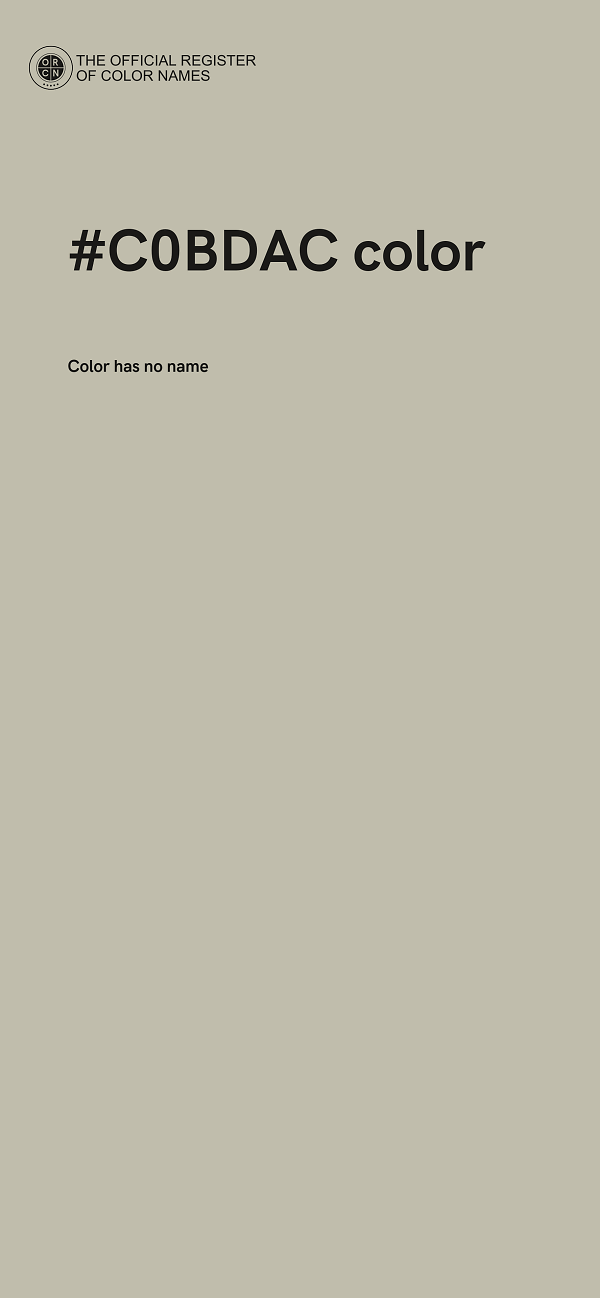 #C0BDAC color image