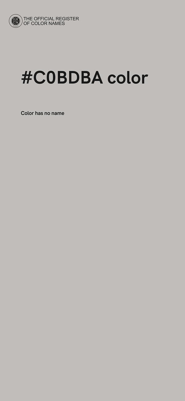 #C0BDBA color image