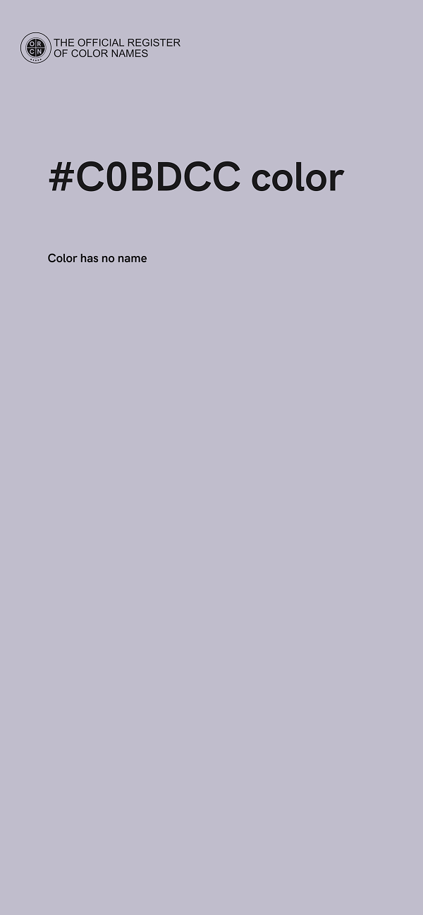 #C0BDCC color image