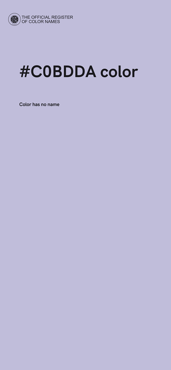#C0BDDA color image