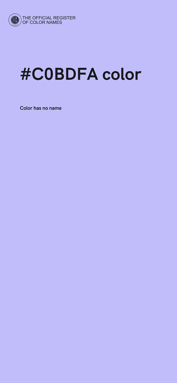 #C0BDFA color image