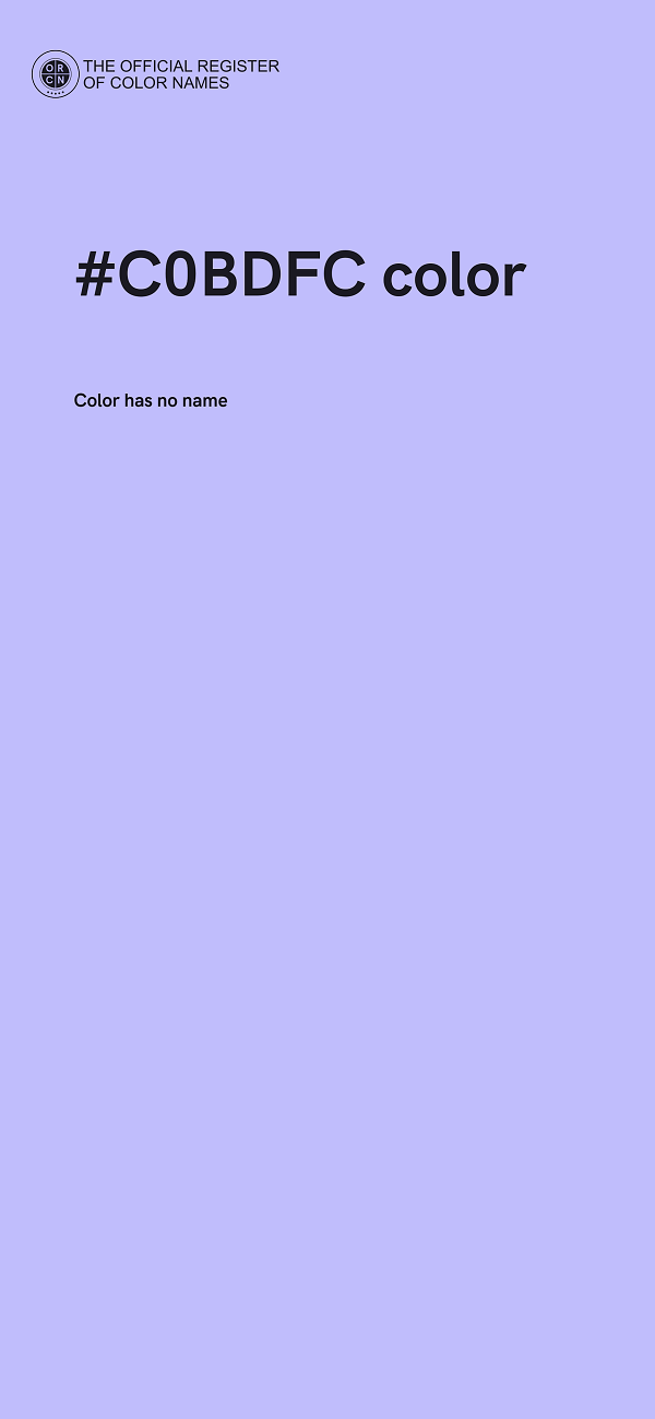 #C0BDFC color image