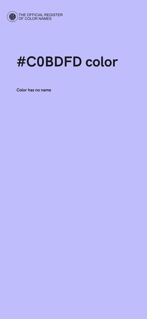 #C0BDFD color image