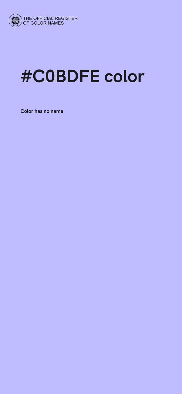 #C0BDFE color image