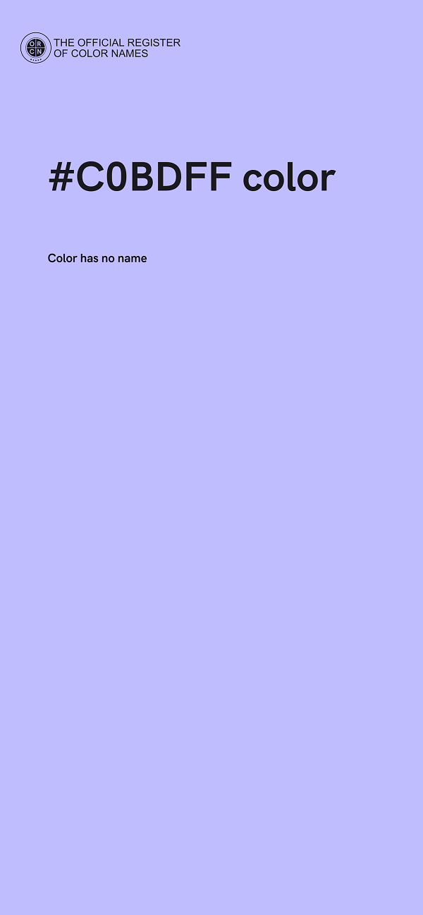 #C0BDFF color image