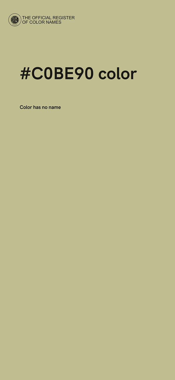 #C0BE90 color image