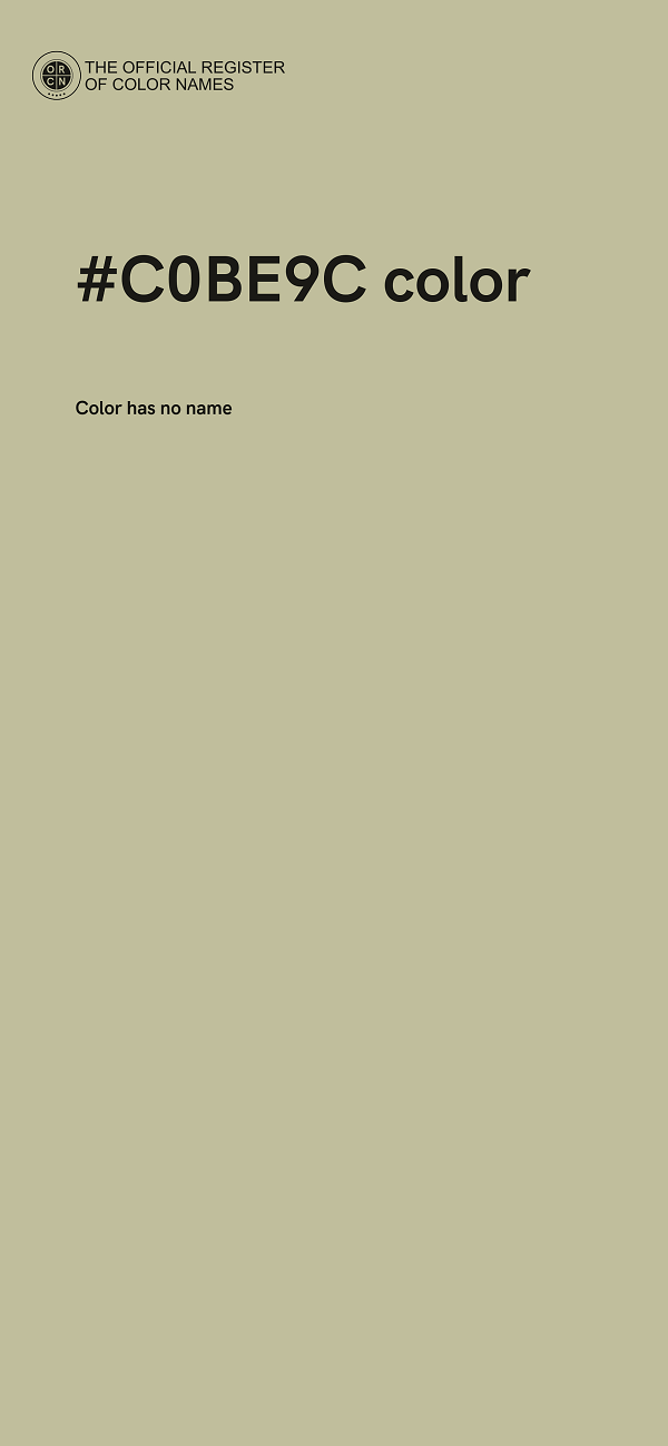 #C0BE9C color image