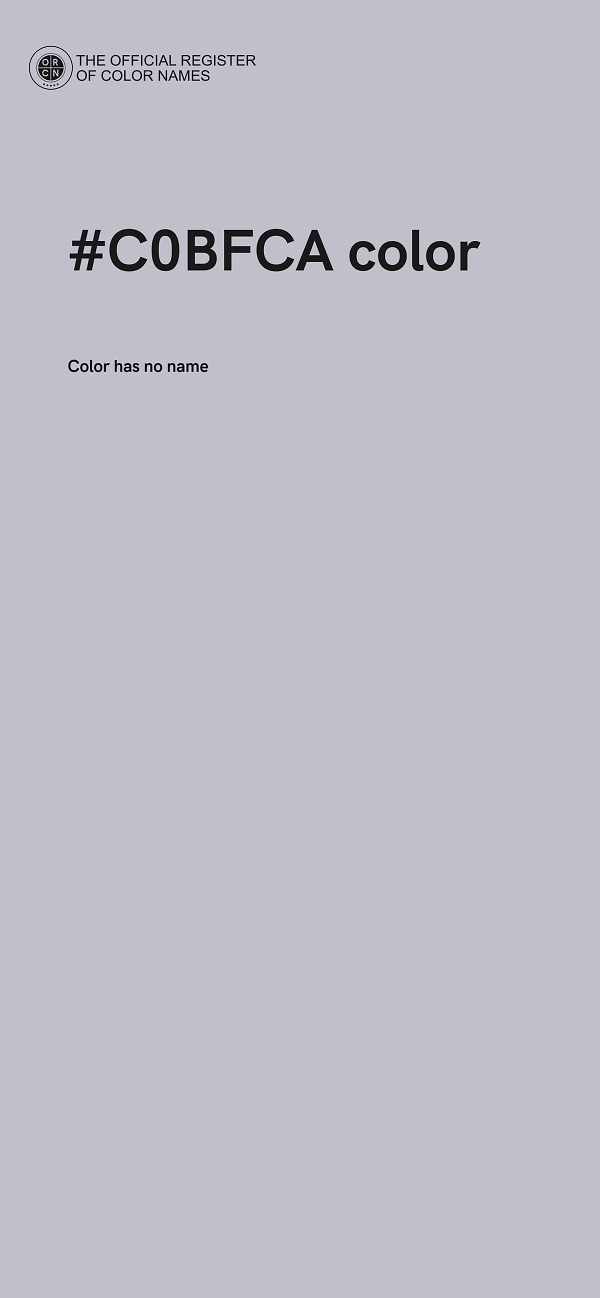 #C0BFCA color image